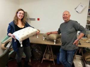 Porcupine upholstery first learn how to upholster a footstool