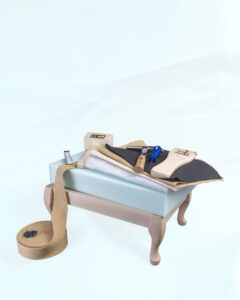 Footstool kit, supplies and tools
